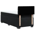 cadre de lit avec matelas Noir 90x190 cm Velours
