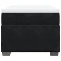 cadre de lit avec matelas Noir 90x190 cm Velours