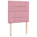 cadre de lit et matelas Rose 80x200 cm Velours