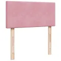 cadre de lit et matelas Rose 80x200 cm Velours