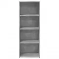 Buffet haut gris béton 45x41x124 cm bois d'ingénierie