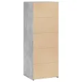 Buffet haut gris béton 45x41x124 cm bois d'ingénierie