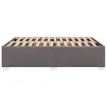 Cadre de lit sans matelas gris 160x200 cm similicuir