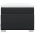 cadre de lit avec matelas Noir 100x200 cm Similicuir