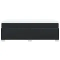 cadre de lit avec matelas Noir 100x200 cm Similicuir