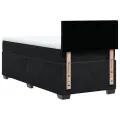 cadre de lit avec matelas Noir 90x200 cm Velours