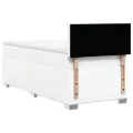 cadre de lit avec matelas Blanc 100x200cm Similicuir