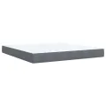cadre de lit et matelas Gris foncé 180x200cm Velours
