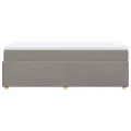 cadre de lit avec matelas Taupe 90x200 cm Tissu