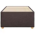 Cadre de lit sans matelas marron foncé 90x200 cm tissu