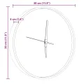 Horloge murale et échelles et aiguilles lumineuses bleu Ø30 cm
