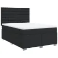 cadre de lit avec matelas Noir 140x190 cm Similicuir