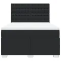 cadre de lit avec matelas Noir 140x190 cm Similicuir