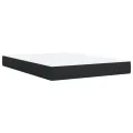 cadre de lit avec matelas Noir 140x190 cm Similicuir