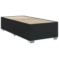 cadre de lit avec matelas Noir 90x200 cm Similicuir