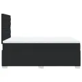 cadre de lit avec matelas noir 120x190 cm similicuir