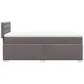 cadre de lit avec matelas Gris 90x190 cm Similicuir