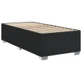 cadre de lit avec matelas noir similicuir
