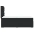 cadre de lit avec matelas noir similicuir