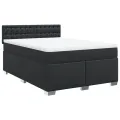 cadre de lit avec matelas Noir 160x200 cm