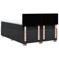 cadre de lit avec matelas Noir 160x200 cm