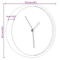Horloge murale rose Ø25,5 cm polystyrène et verre