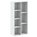 Bibliothèque blanc 50x25x105 cm bois d'ingénierie
