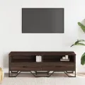 Meuble TV chêne marron 122x34x41 cm bois d'ingénierie