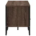 Meuble TV chêne marron 122x34x41 cm bois d'ingénierie