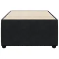 Cadre de lit sans matelas noir 80x200 cm velours