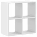 Bibliothèque blanc 68,5x32x68,5 cm bois d'ingénierie