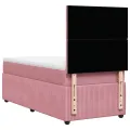 cadre de lit et matelas Rose 80x200 cm Velours