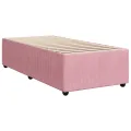 cadre de lit et matelas Rose 80x200 cm Velours