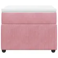 cadre de lit et matelas Rose 80x200 cm Velours