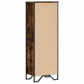Bibliothèque chêne fumé 50x31x137,5 cm bois d'ingénierie