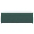 cadre de lit et matelas Vert foncé 80x200 cm Velours