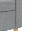 Ensemble de canapés 3 pcs gris clair tissu