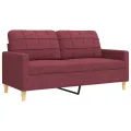 Ensemble de canapés 3 pcs repose-pied et coussins décoratifs