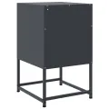 Tables de chevet 2 pcs anthracite 36x39x60,5 cm acier