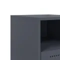 Tables de chevet 2 pcs anthracite 36x39x60,5 cm acier