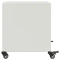 Tables de chevet 2 pcs blanc 36x39x43,5 cm acier