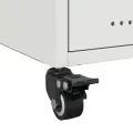 Tables de chevet 2 pcs blanc 36x39x43,5 cm acier