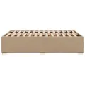 Cadre de lit sans matelas cappuccino 120x190 cm similicuir