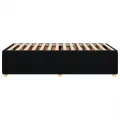 Cadre de lit sans matelas noir simple tissu
