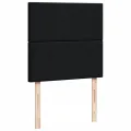 cadre de lit avec matelas Noir 90x190 cm Tissu