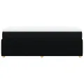 cadre de lit avec matelas Noir 90x190 cm Tissu