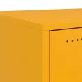 Tables de chevet 2 pcs jaune moutarde 36x39x43,5 cm acier