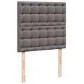 cadre de lit avec matelas Gris 80x200 cm Similicuir