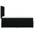 cadre de lit avec matelas Noir 90x190 cm Tissu