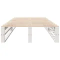 Cadre de lit sans matelas blanc 90x200 cm bois de pin massif